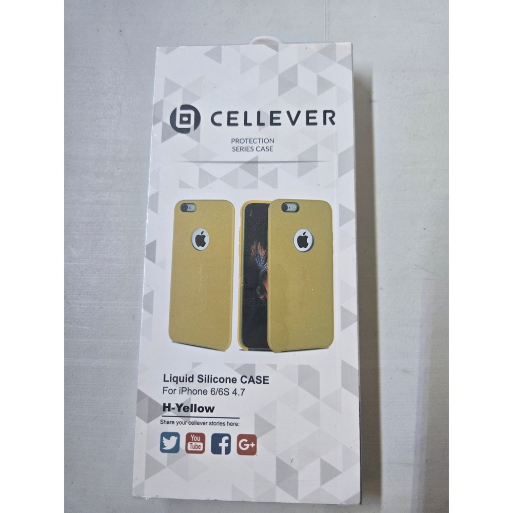 Cellever Protection Series Liquid Silicone Case for iPhone 6 6S 4.7 H Yellow